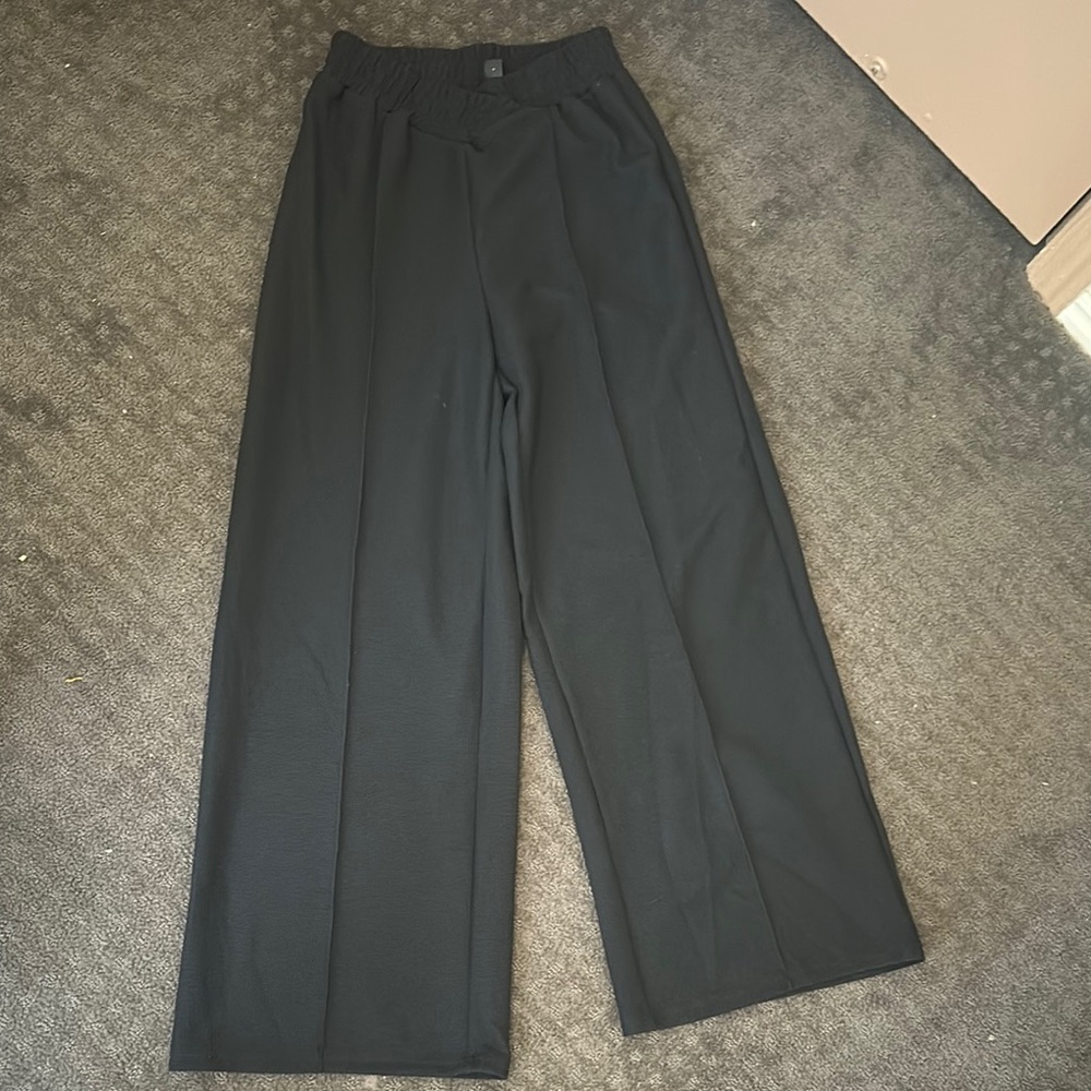 SHEIN Black Wide Leg Pants